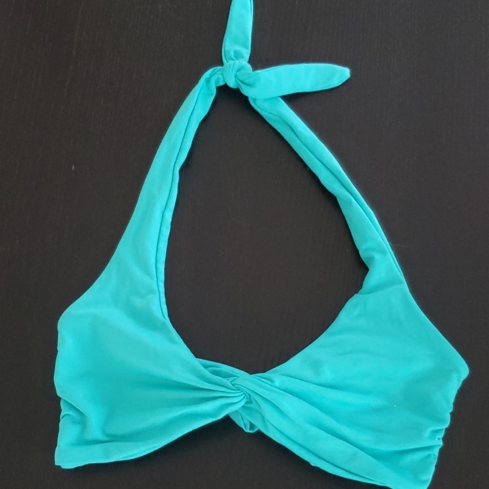 Lspace teal bikini top